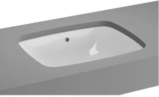 itra Metropole Tezgah Altı Lavabo 47 cm Parlak Beyaz 5667B003-1082